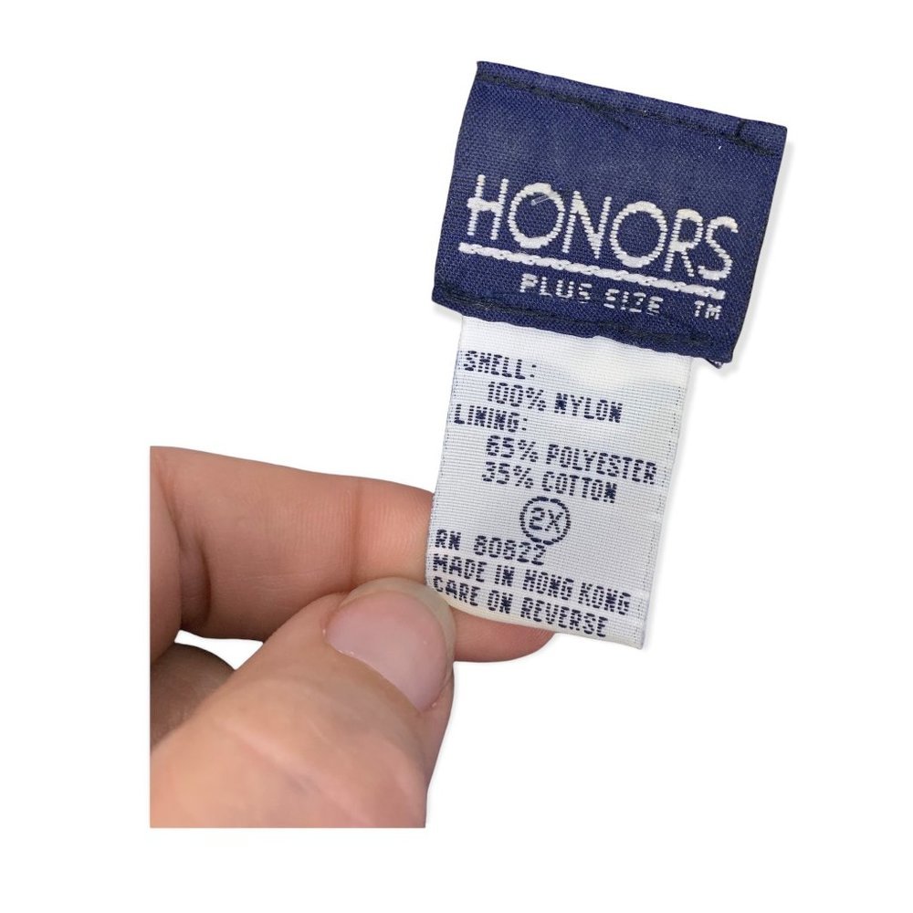 Vintage 90s Honors Athleisure Zip Up Jacket 2X - Picture 8 of 9